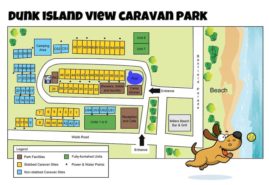 Dunk Island View Caravan Park Hotel Wongaling Beach Buitenkant foto